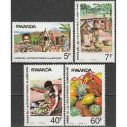 Ruandos pašto ženklai (1987). Maistas, vaisiai