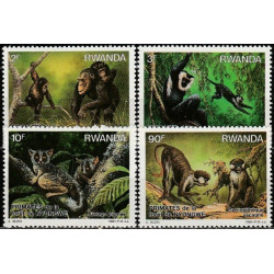 Rwanda stamps (1988) for sale. Monkeys