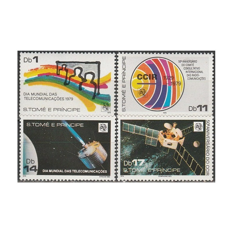 San Tomės ir Prinsipės pašto ženklai (1979). Ryšiai, palydovai