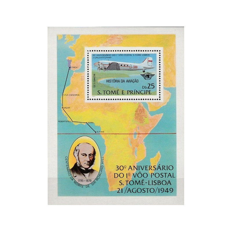 Sao Tome and Principe stamps (1979) for sale. History of aviation