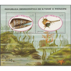 San Tomės ir Prinsipės pašto ženklai (1981). Jūrinės kriauklės
