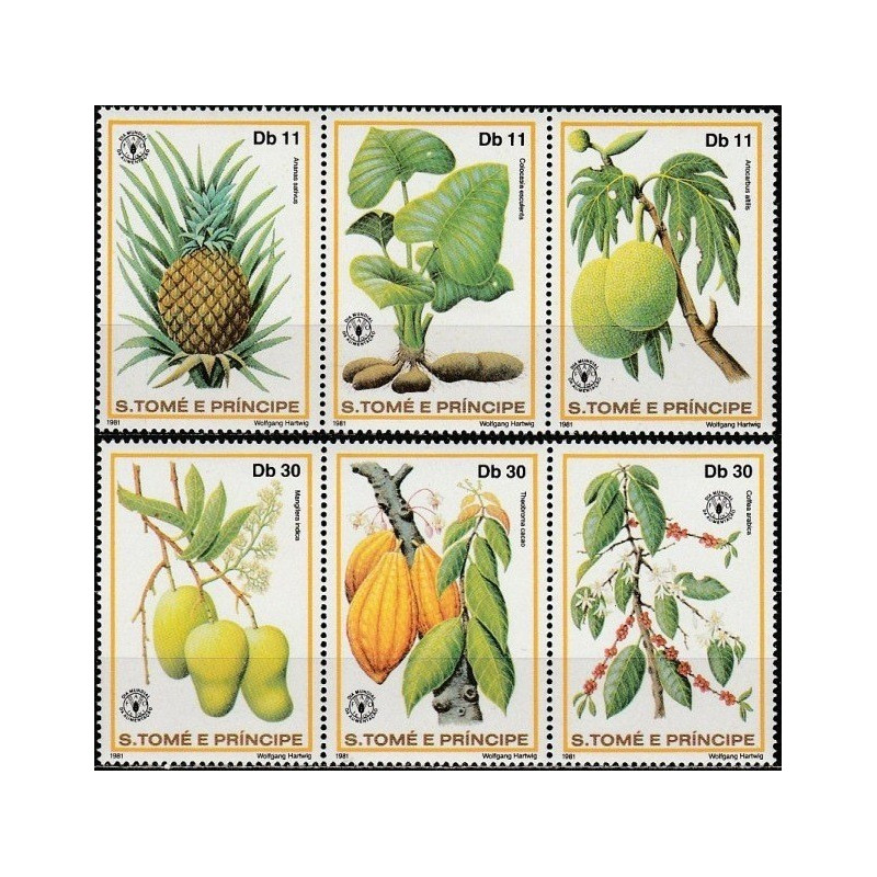 Sao Tome and Principe stamps (1981) for sale. Fruits