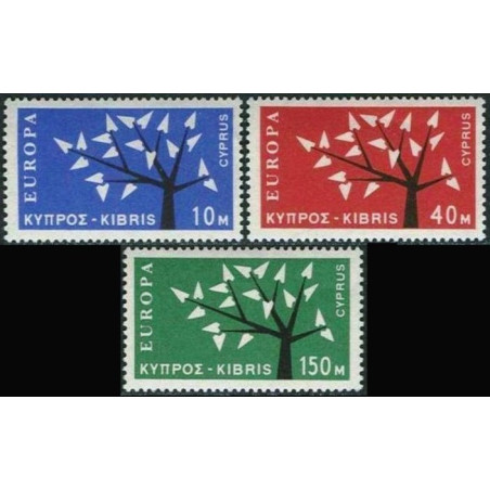 Kipro pašto ženklai (1962) - Fantastiškos Europa ženklų kainos‎