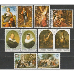 San Tomė ir Prinsipė 1983. Velykos, paveikslai (Rubensas, Rembrantas, Rafaelis)