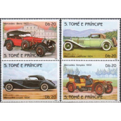 Sao Tome and Principe stamps (1983) for sale. Vintage cars (Mercedes-Benz)