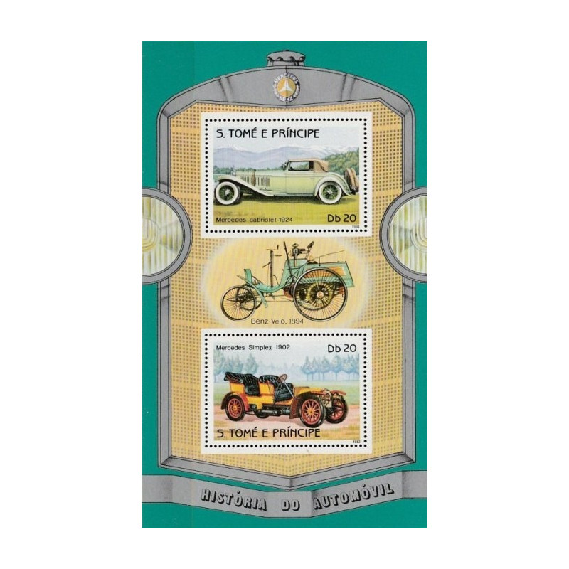 Sao Tome and Principe stamps (1983) for sale. Vintage cars