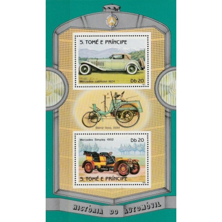 Sao Tome and Principe stamps (1983) for sale. Vintage cars