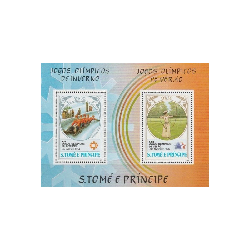 San Tomės ir Prinsipės pašto ženklai (1983). Olimpinės žaidynės