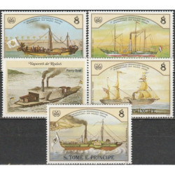 Sao Tome and Principe stamps (1984) for sale. Steamboats