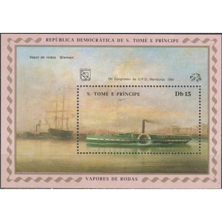 Sao Tome and Principe stamps (1984) for sale. Steamboat
