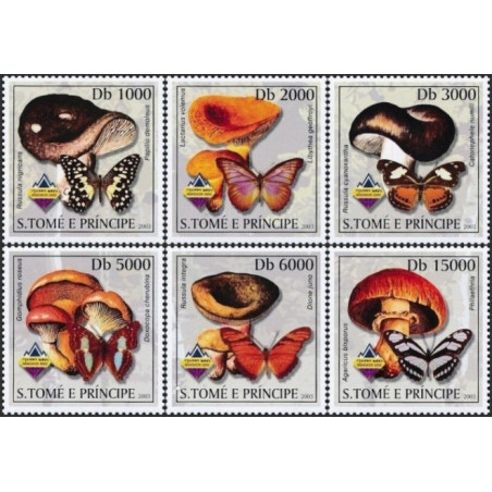 Sao Tome and Principe stamps (2003) for sale. Mushrooms