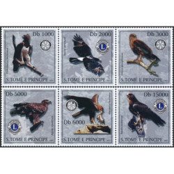 San Tomės ir Prinsipės pašto ženklai (2003). Plėšrieji paukščiai