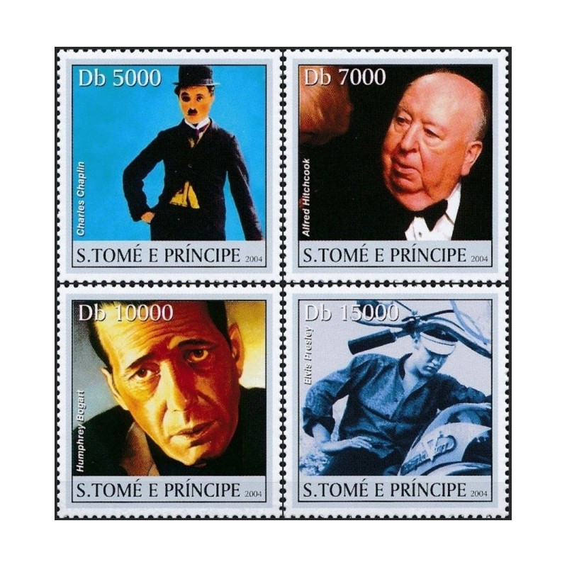 Sao Tome and Principe stamps (2004) for sale. Movie stars