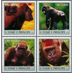 Sao Tome and Principe stamps (2004) for sale. Gorillas