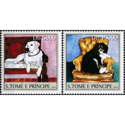 Sao Tome and Principe stamps (2004) for sale. Dogs