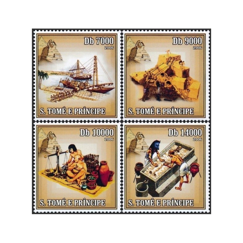Sao Tome and Principe stamps (2006) for sale. Monuments of Egypt
