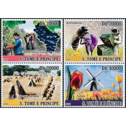 Sao Tome and Principe stamps (2008) for sale. Agriculture