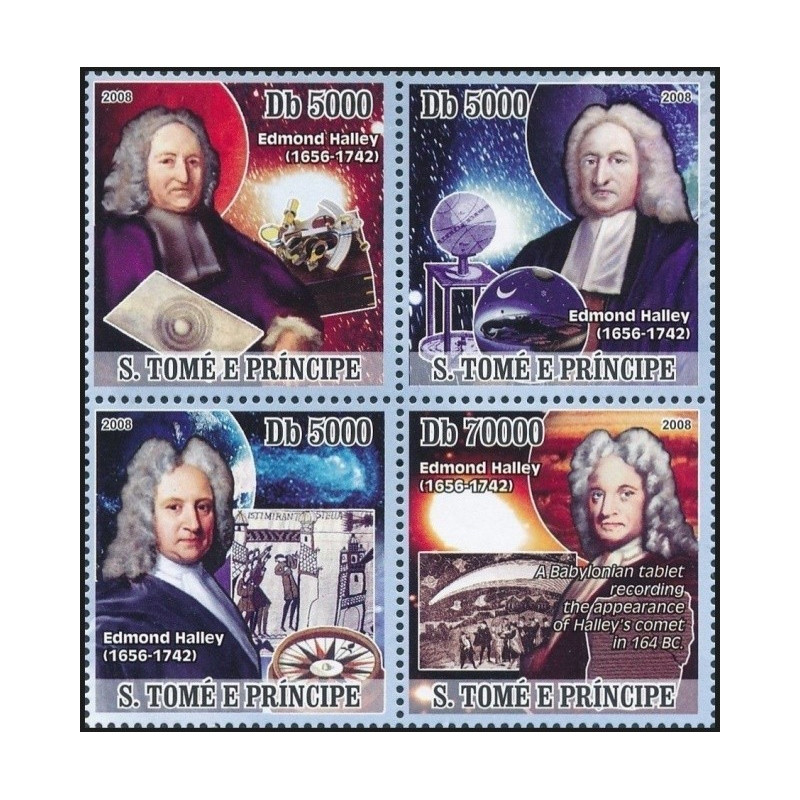 San Tomė ir Prinsipė 2008. Edmondas Halis (karališkasis astronomas ir Grinvičo observatorijos vadovas)