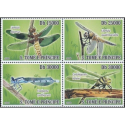 Sao Tome and Principe stamps (2008) for sale. Dragonflies