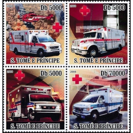Sao Tome and Principe stamps (2008) for sale. American Ambulances