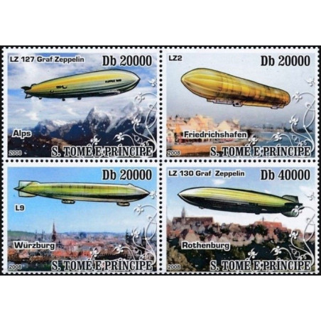 Sao Tome and Principe stamps (2008) for sale. Zeppelins