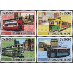 Sao Tome and Principe stamps (2008) for sale. Trams