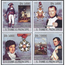 San Tomės ir Prinsipės pašto ženklai (2008). Napoleonas Bonapartas