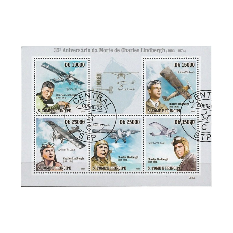 Sao Tome and Principe stamps (2009) for sale. History of aviation