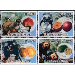 San Tomės ir Prinsipės pašto ženklai (2009). Makakos