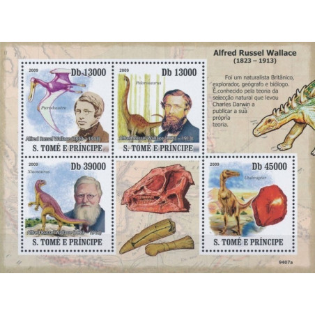 Sao Tome and Principe stamps (2009) for sale. Alfred Russel Wallace