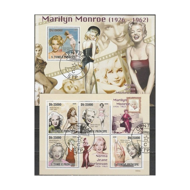 Sao Tome and Principe stamps (2009) for sale. Marilyn Monroe