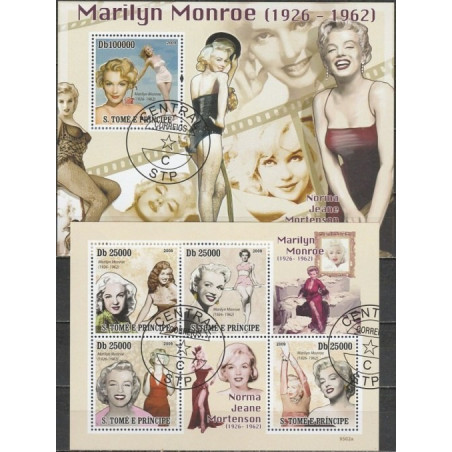 Sao Tome and Principe stamps (2009) for sale. Marilyn Monroe