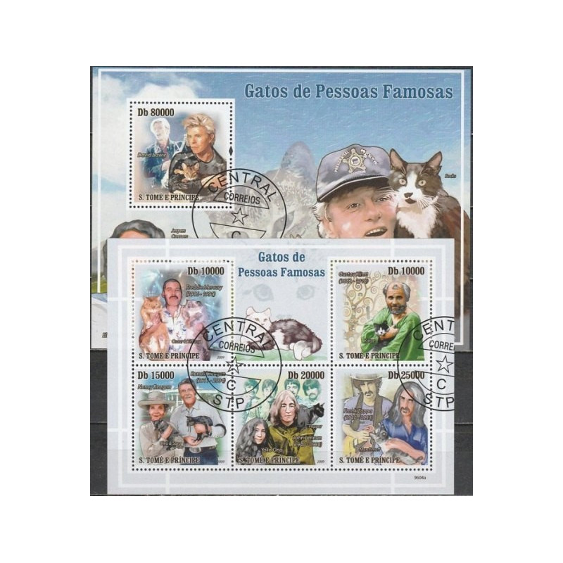 San Tomė ir Prinsipė 2009. Garsūs žmonės ir jų augintiniai (katės)