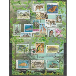 Sao Tome and Principe stamps (2010) for sale. Stamps on stamps (fauna)