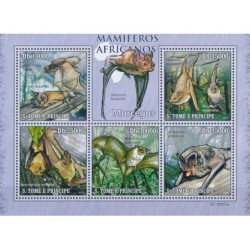 San Tomė ir Prinsipė 2010. Afrikos žinduoliai - šikšnosparniai