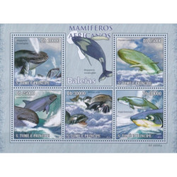 Sao Tome and Principe stamps (2010) for sale. Whales