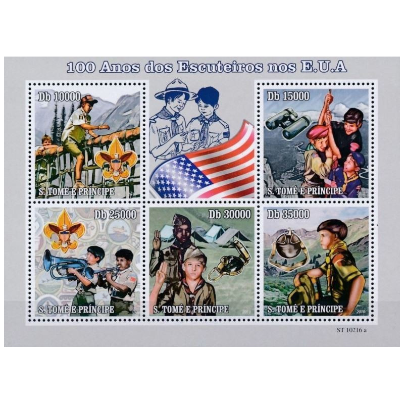 Sao Tome and Principe stamps (2010) for sale. Scout Movement