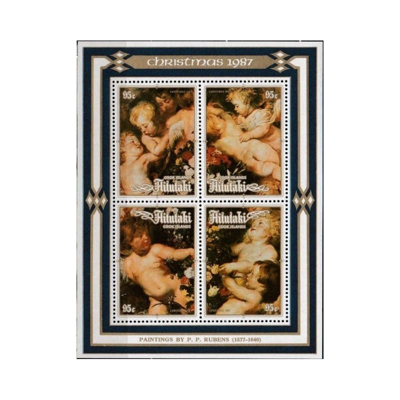 Aitutaki stamps (1987) for sale. Christmas (Rubens paintings)