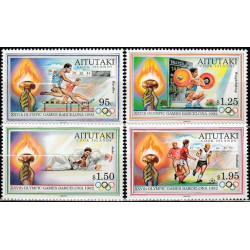 Aitutakio pašto ženklai (1992). Barselonos vasaros olimpinės žaidynės