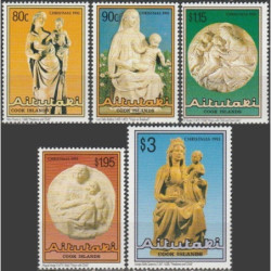 Aitutakio pašto ženklai (1993). Kalėdos (skulptūros)