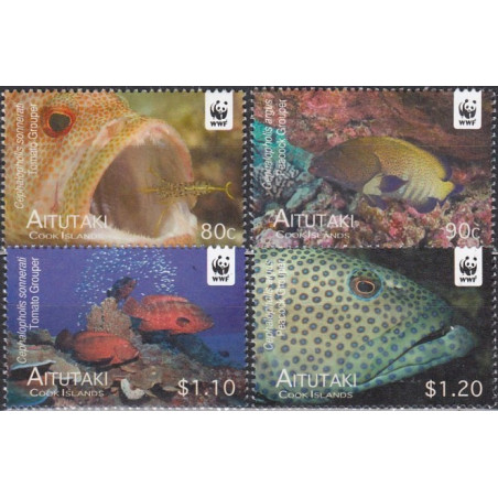 Aitutakio pašto ženklai (2010). Vandens fauna ir flora