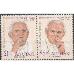 Aitutakio pašto ženklai (2012). Popiežius Jonas Paulius II