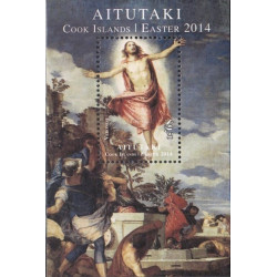 Aitutakio pašto ženklai (2014). Velykos (Veronese paveikslas)