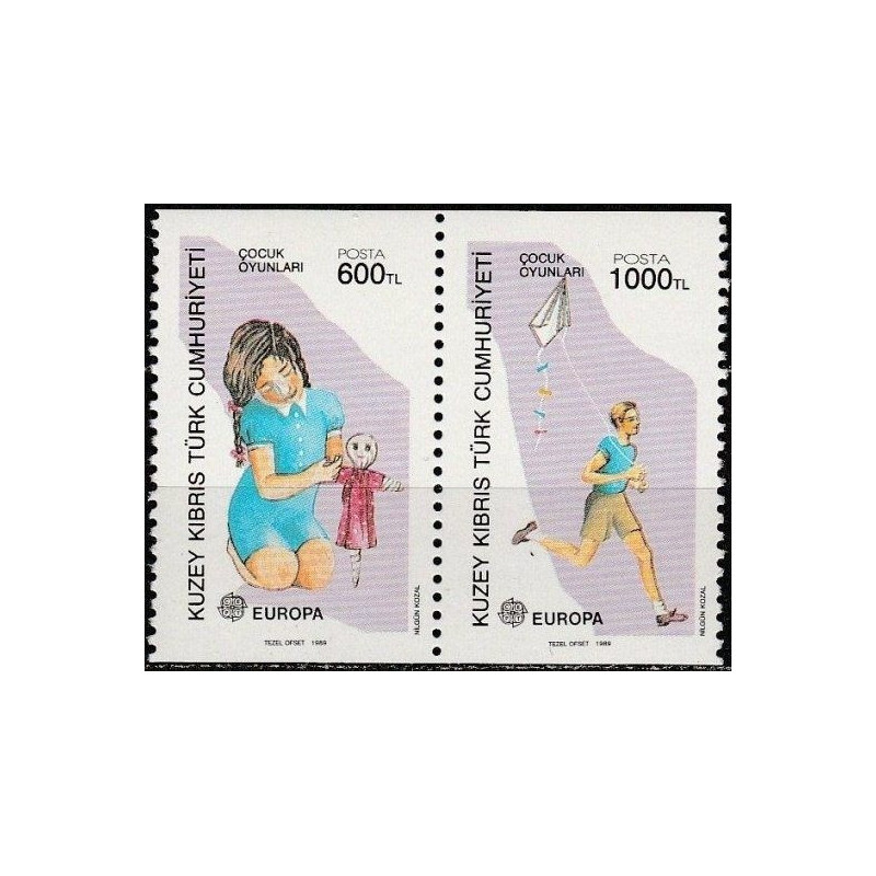 Turkų Kipro pašto ženklai (1989). Vaikų žaidimai