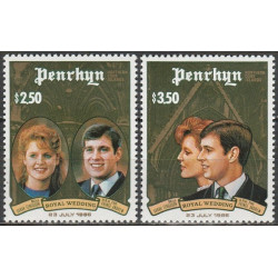 Penrhyn stamps (1986) for sale. Royal wedding