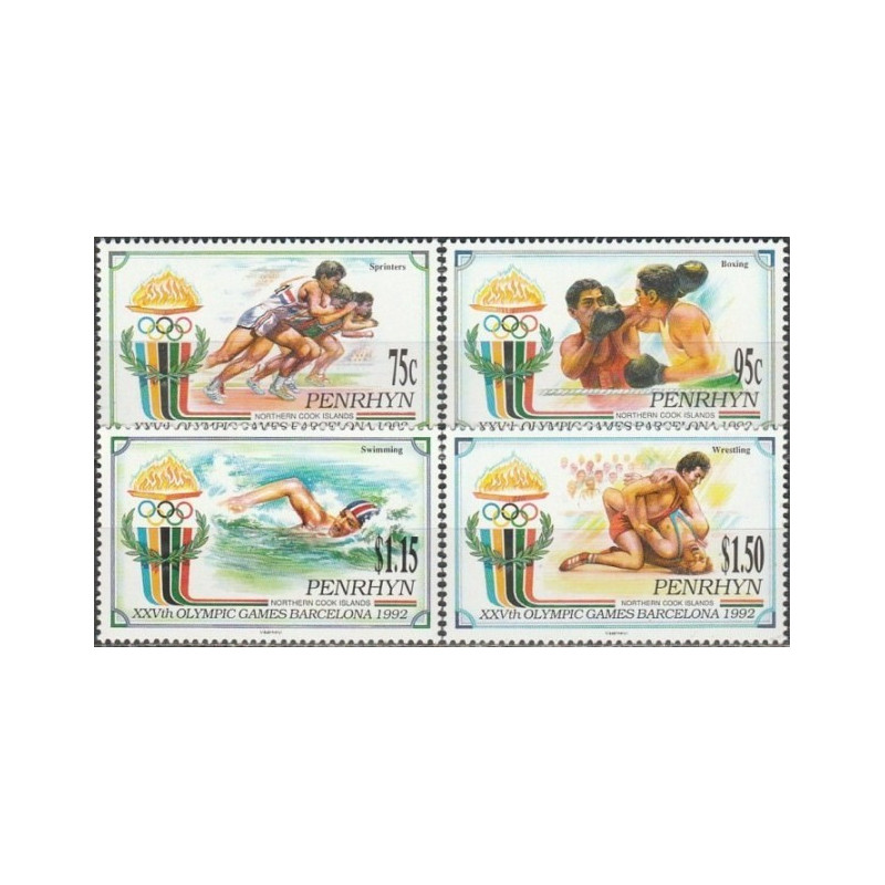 Penrhyn stamps (1992) for sale. Summer Olympic Games Barcelona