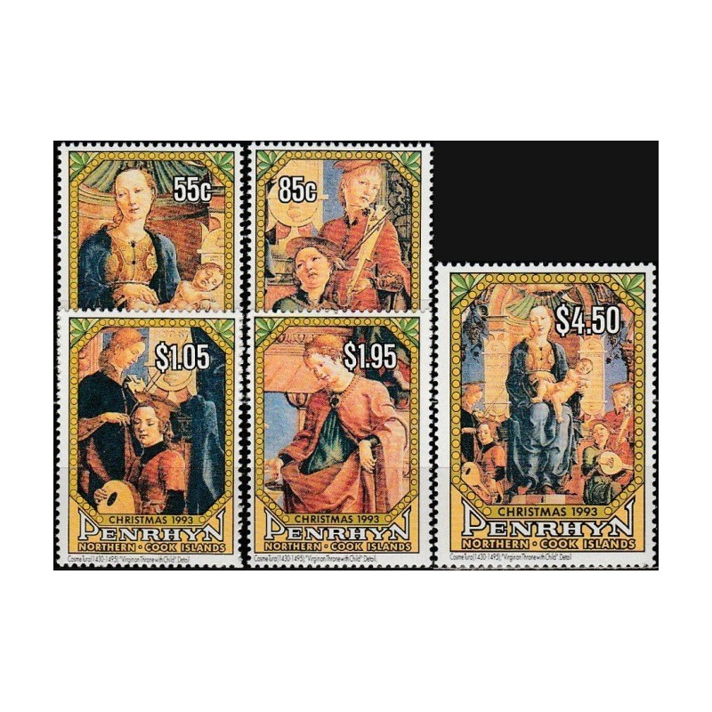 Penrhyn stamps (1993) for sale. Christmas (religious paintings)