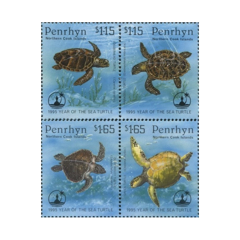 Penrhyn stamps (1995) for sale. Year of the Sea Turtle