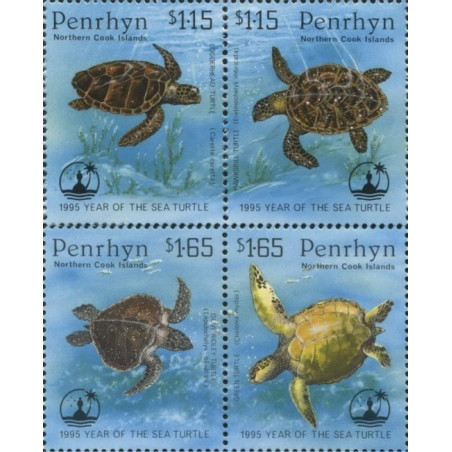 Penrhyn stamps (1995) for sale. Year of the Sea Turtle