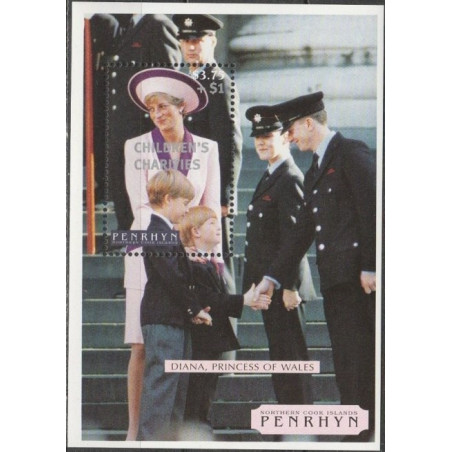 Penrhyn stamps (1998) for sale. Diana, Princess of Wales
